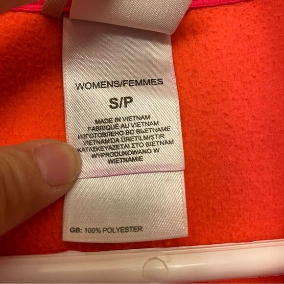 The North Face Quarter-zip fleece pullover Jacket hot neon pink/coral -Small - Picture 5 of 9